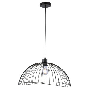 RGB LED Hängeleuchte, Käfig Design, schwarz, 46 cm, FABIO