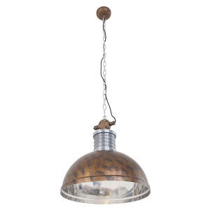 RGB LED Hängeleuchte, rostbraun, L 118 cm, BROOKLYN