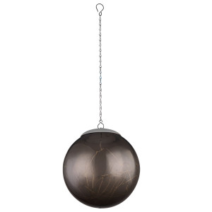 LED Solar-Hängelampe, Kugel-Form, Lichterkette, 20 cm