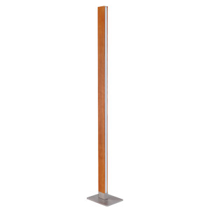 LED Stehleuchte, Touchdimmer, Holz, natur, Höhe 151 cm