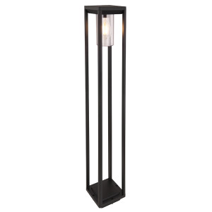 Stehleuchte, ALU, schwarz-matt, klar, H 100 cm, CANDELA