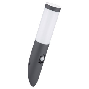 Wandleuchte, Edelstahl, anthrazit, Sensor, H 41 cm, BOSTON