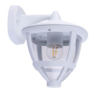 Wandlampe, Laterne, ALU, weiß, 17,5 cm, NOLLO