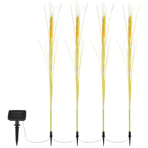 LED Solarleuchte, Getreide-Design, Erdspieß, H 80 cm