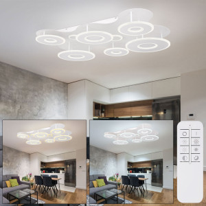 LED Deckenleuchte FLAVETTO, weiß, Nachtlicht, 100 Watt, CCT