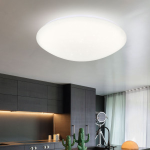LED Deckenleuchte FONTI, Acryl, Schirm mit Sterneffekt, weiß