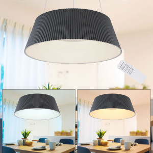 LED Hängeleuchte, anthrazit, Fernbedienung 46 cm