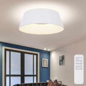 LED Deckenleuchte, Fernbedienung, Nachtlicht, weiß