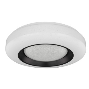 LED Deckenleuchte, Sternen-Effekt, Kristalle, D 39 cm