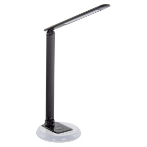 LED Tischleuchte, Aluminium, schwarz, Touchdimmer, H 77,5 cm