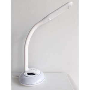LED Tischleuchte, Flexo, Touchdimmer, Lautsprecher, H 58 cm