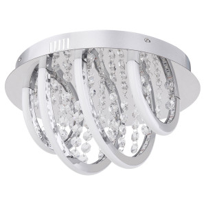 RGB LED Deckenleuchte, Kristalle, Fernbedienung, dimmbar