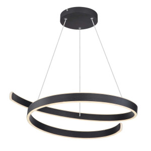 LED Hängeleuchte, weiß, schwarz, Aluminium, Metall, H 120 cm