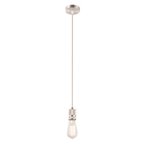 Hängeleuchte, Nickel-matt, Anthrazit, 10 cm, H 150 cm