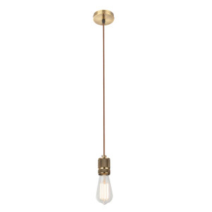 Hängeleuchte, Antikdesign, Messing, Anthrazit, H 150 cm