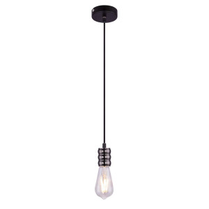 Hängeleuchte, Aluminium, schwarz, graphit-grau, H 120 cm