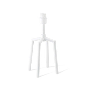 Tischleuchte, Weiß, ohne Schirm, Schalter, Fuß, H 39 cm