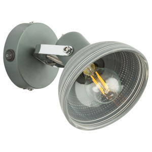 RGB LED Wandleuchte, grau, Spot verstellbar, DAISY