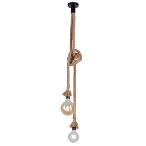 LED Pendelleuchte, Seil Design, H 120 cm, ROPE