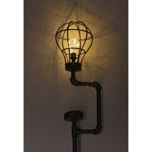 LED Solarleuchten, Antik-Schwarz, Höhe 65 cm