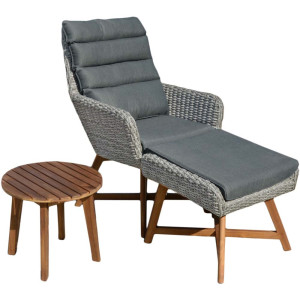 Lounger-Set, grau, Harms CALVIA
