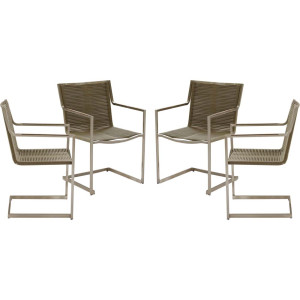 4er Set, Freischwinger, taupe, Harms SOPHIA