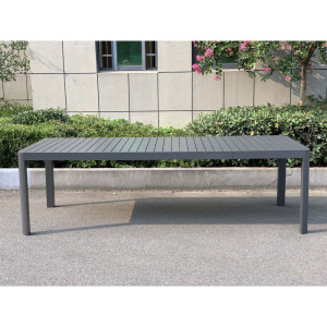 Ausziehtisch AMIRA, Aluminium, LxBxH 195-240x100x75cm