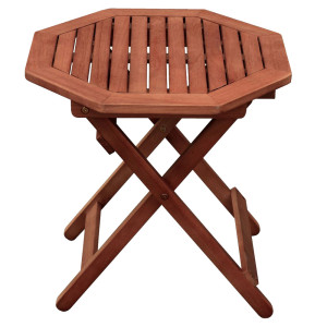 Tisch, Eukalyptus, achteckig, braun H 50 cm, MAYFIELD