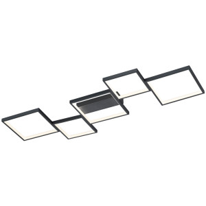 LED Deckenleuchte, dimmer, Alu gebürstet, SORRENTO