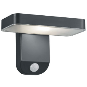 LED Solar Wandleuchte, Bewegungsmelder, H 12 cm, ESQUEL