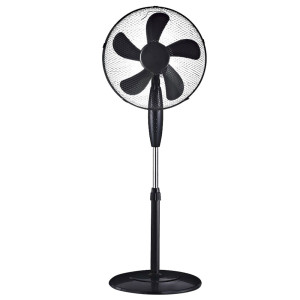 Standventilator, oszillierend, Höhe verstellbar, schwarz, 43 cm, VT-5016