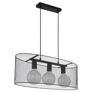 RGB LED Hängeleuchte, Metall-Geflecht, Länge 65 cm, DOPS