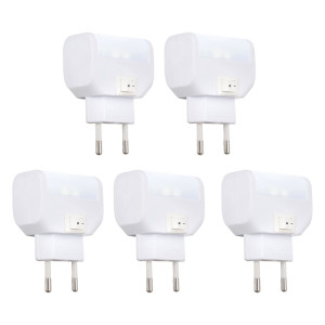 5x LED Nachtlichter mit Schalter in weiß