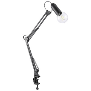 LED Klemmleuchte, verstellbar, schwarz, Höhe ca. 76 cm