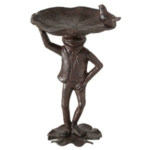 Vogeltränke, Frosch-Design,  H 36,5 cm, RANA