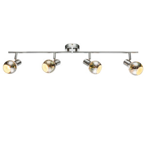 LED Deckenlampe, 3D Effekt Glas Spots beweglich
