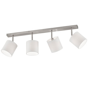 Deckenstrahler, Stoff, Spots verstellbar, L 90 cm, TESSA