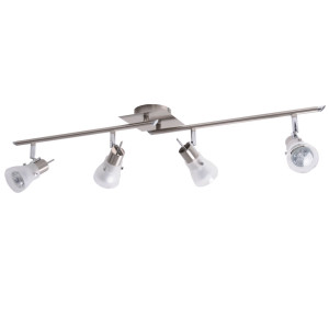 LED Deckenleuchte, Glas, Spots verstellbar