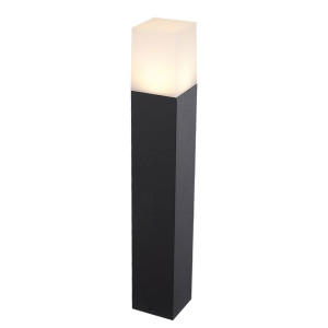 Sockelleuchte, Aluminium schwarz, H 50 cm VT-7614