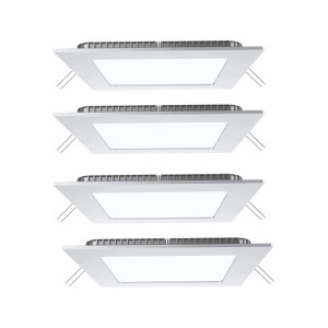 4er Set LED Panels in weiß zur Deckenmontage VT-307