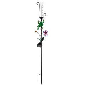 LED Solarleuchte, Mini-Vase, Erdspieß, Höhe 78 cm