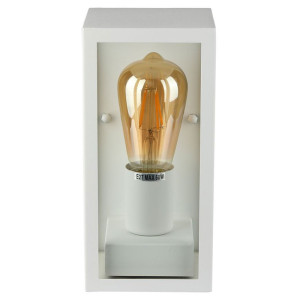 LED Wandlampe, Aluminium weiß, H 23,6 cm