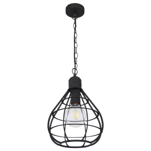 LED Hängeleuchte, Metall-Gitter, Durchmesser 25 cm