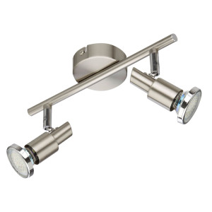LED Deckenstrahler, silber, Spots schwenkbar 27,5 cm