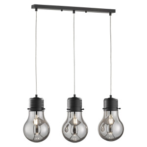 RGB LED Pendelleuchte, Glühbirnen Design, L 61 cm,