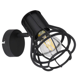 LED Wandleuchte, Käfig-Design, Spot verstellbar, 13 cm, CLASTRA