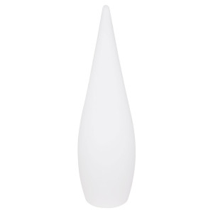 LED Stehleuchte, Tropfen-Design, opal weiß, Höhe 120 cm