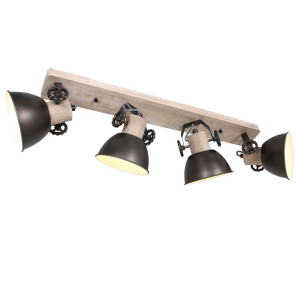 RGB LED Deckenleuchte, anthrazit, Strahler verstellbar, L 74 cm