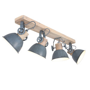 LED Deckenstrahler, grau, Strahler beweglich, L 74 cm
