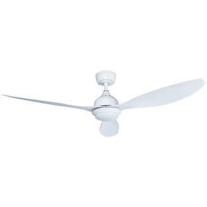 LED Deckenventialtor, Fernbedienung, weiß, 132 cm